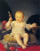 Jean Louis Voille Portrait of Alexander Pawlowitsch as a boy oil painting